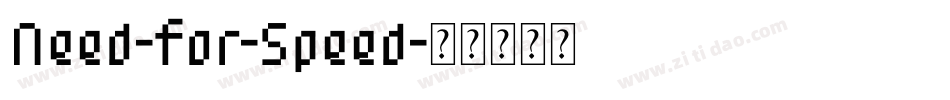 Need-for-Speed字体转换