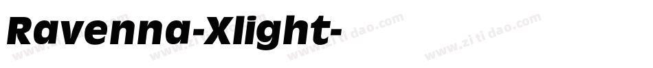 Ravenna-Xlight字体转换
