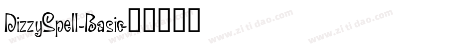 DizzySpell-Basic字体转换