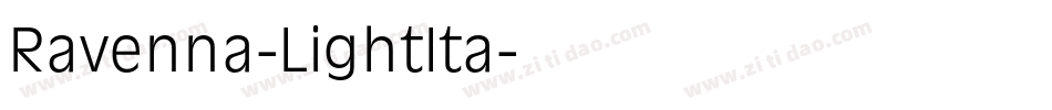 Ravenna-LightIta字体转换