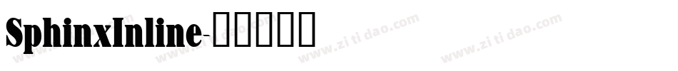 SphinxInline字体转换