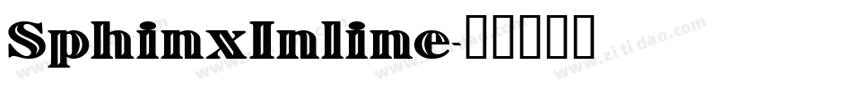 SphinxInline字体转换