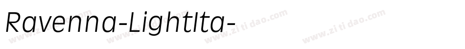 Ravenna-LightIta字体转换