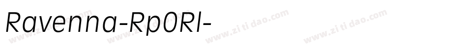 Ravenna-Rp0Rl字体转换