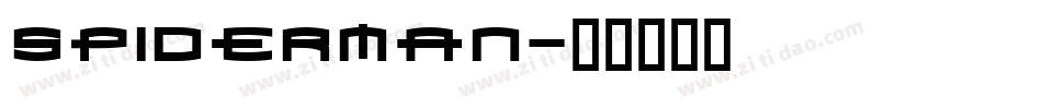 Spiderman字体转换