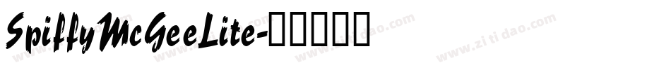 SpiffyMcGeeLite字体转换