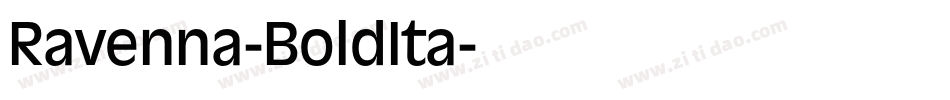 Ravenna-BoldIta字体转换
