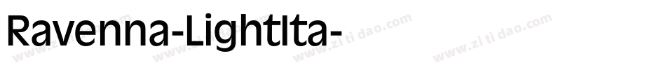 Ravenna-LightIta字体转换