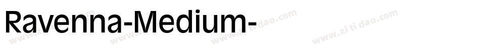 Ravenna-Medium字体转换