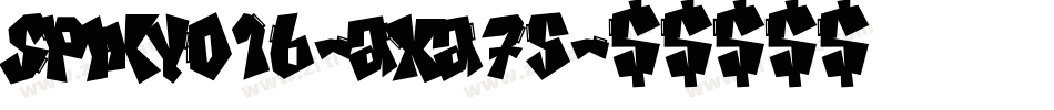 Spiky016-axa75字体转换