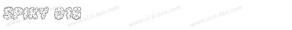 Spiky-016字体转换
