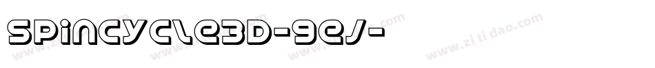 SpinCycle3D-9ej字体转换