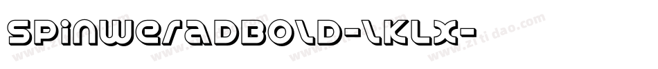 SpinweradBold-lKLX字体转换