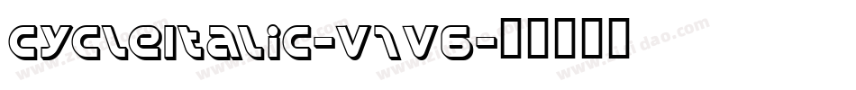 CycleItalic-V1V6字体转换