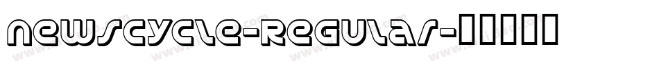 NewsCycle-Regular字体转换