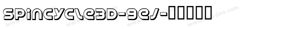 SpinCycle3D-9ej字体转换