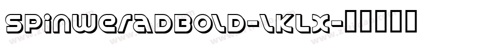 SpinweradBold-lKLX字体转换