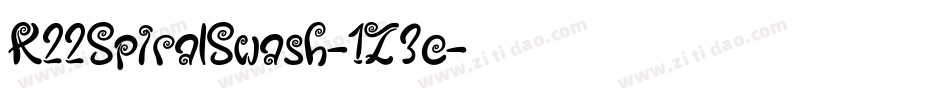 K22SpiralSwash-1Z3e字体转换