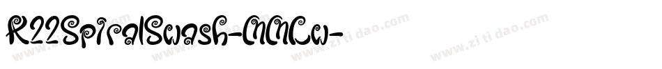 K22SpiralSwash-MMLw字体转换