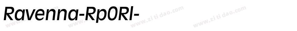 Ravenna-Rp0Rl字体转换