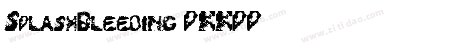 SplashBleeding-PKKPP字体转换