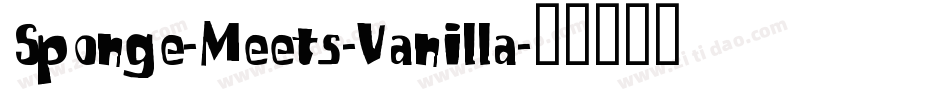 Sponge-Meets-Vanilla字体转换