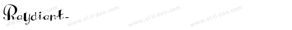 Raydiant字体转换