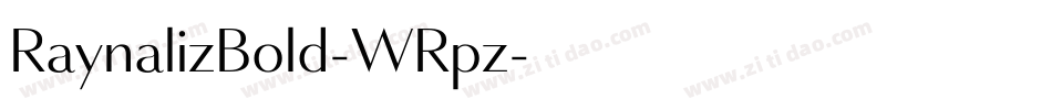 RaynalizBold-WRpz字体转换