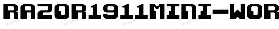 Razor1911Mini-wor2字体转换