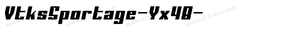VtksSportage-Yx48字体转换