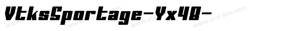 VtksSportage-Yx48字体转换