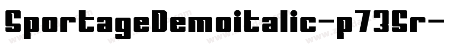 SportageDemoitalic-p735r字体转换