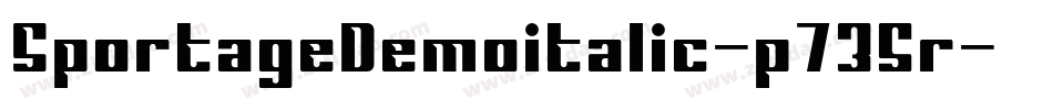 SportageDemoitalic-p735r字体转换