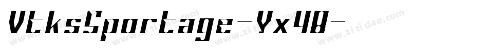 VtksSportage-Yx48字体转换