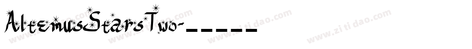 AltemusStarsTwo字体转换