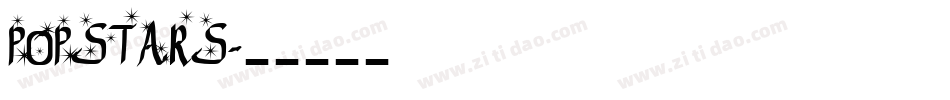 POPSTARS字体转换
