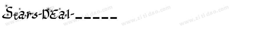 Stars-DEa1字体转换