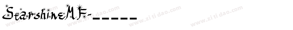 StarshineMF字体转换