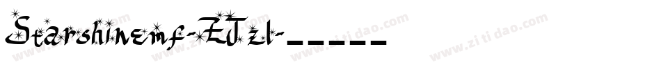 Starshinemf-ZJzl字体转换