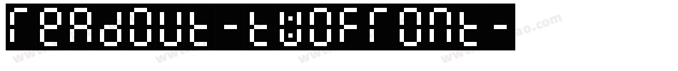Readout-TwoFront字体转换