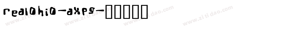 RealOhio-aXpg字体转换