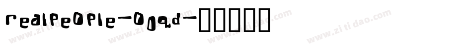 RealPeople-o0qd字体转换
