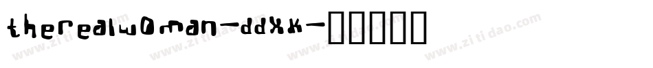 TheRealWoman-ddxK字体转换