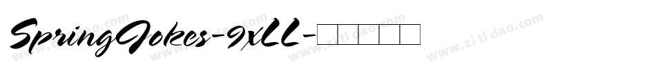 SpringJokes-9xLL字体转换