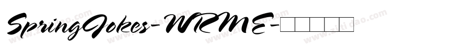 SpringJokes-WRME字体转换