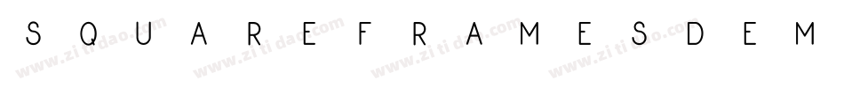 SquareFramesDemo-AD3D字体转换