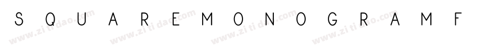 SquareMonogramFramesDemo-gxwGY字体转换
