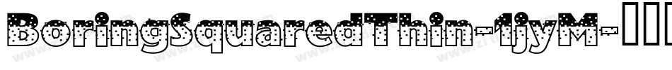 BoringSquaredThin-1jyM字体转换
