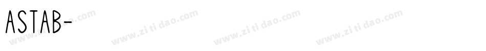 ASTAB字体转换