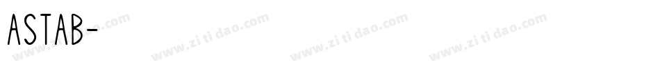 ASTAB字体转换